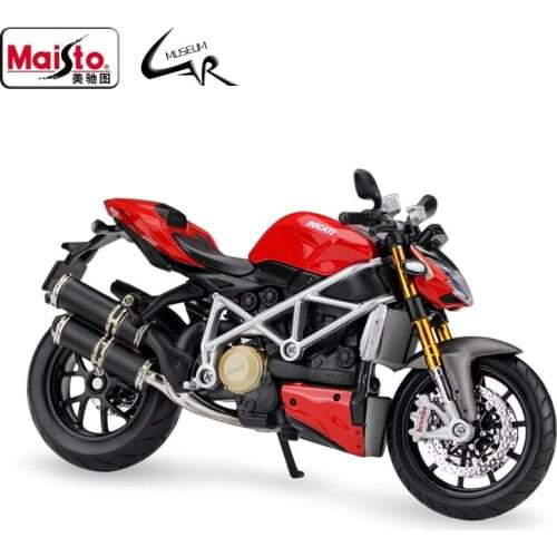 Maisto 1:12 DUCATI Streetfighter S Model Car Simulation Alloy Motorcycle Metal Toy Car Childrens Toy Gift Collection