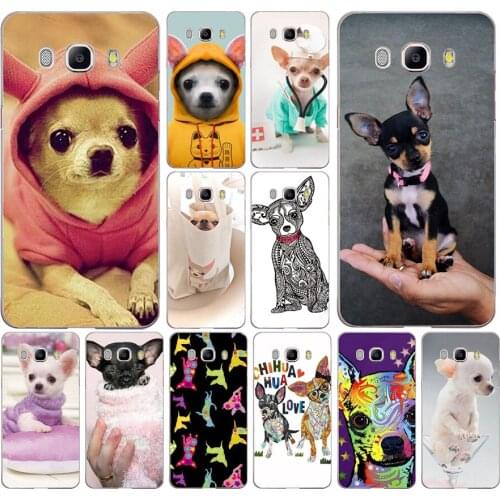 008FG Chihuahua Dog Puppy Soft Silicone Tpu Cover phone Case for Samsung j3 j5 j7 2016 2017 j330 j2 j6 Plus 2018
