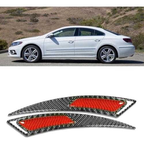 Carbon Fiber Wheel Eyebrow Sticker For VW CC crafter PHAETON MULTIVAN ROUTAN SCIROCCO SHARAN EOS FOX JETTA TOUAREG Transporter