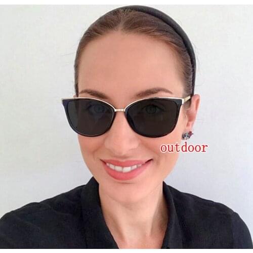 NEW Bifocal Reading Glasses Unisex Far Near Glasses Male Women Cat Sunglasses Presbyopic Eyeglasses Diopter NX