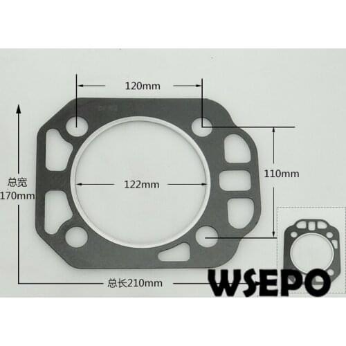 OEM Quality! Cylinder packing/Head Gasket for ZS1115 4 Stroke Small Water Cooled Diesel Engine