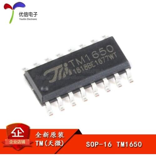 Genuine original patch TM1650 SOP-16 LED driving control / keyboard scan IC