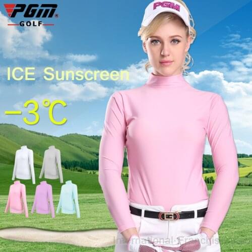 PGM Wholsale Lady Sungreen Top Cool TShirt Summer Compression Women Long Sleeve Polo Shirt Dry Fit Ropa De Golf Mujeres Clothes