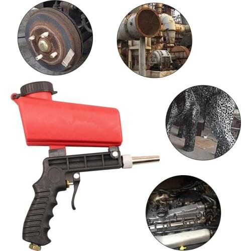 Adjustable Sandblasting Gun 90psi Portable Sand Blaster Sand Blasting Machine Gravity Small Handheld Pneumatic Blasting Gun Set