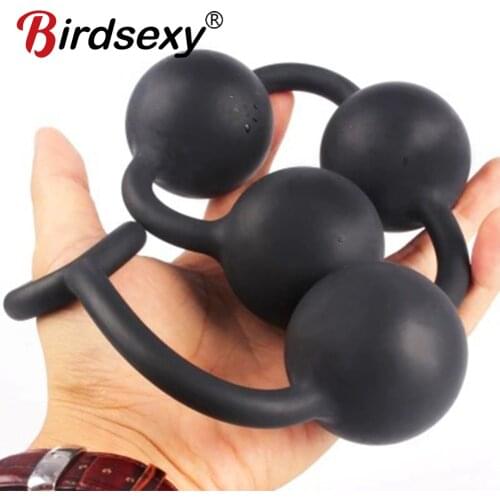 Silicone Big Anal Beads Balls Butt Plug Adults Erotic Sex Toys For Women Anus Masturbator Dilatodor Expander Prostate Massager