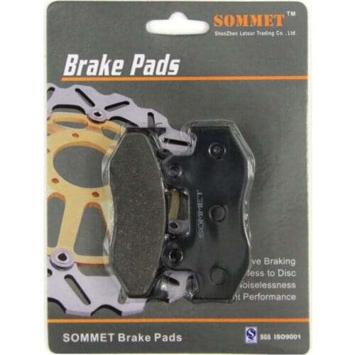 SOMMET Motorcycle Front Brake Pads Disc 1 pair for Honda XLR 250 R (MD22) (88-90) XLR250 XLR250R LT92
