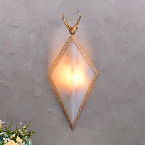 Modern Resin Deer Wall Lamp Living Room Bedroom Bedside Wall Light for Home Decor Industrial Antler Lamp Bathroom Mirror Lights