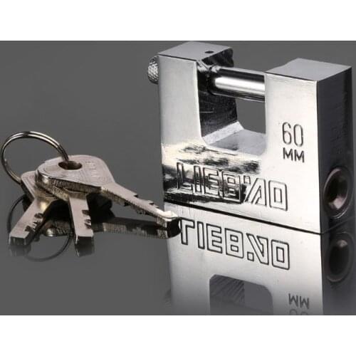 Steel Burglar Padlock Security Safety Lock Antique Horizontal Opening