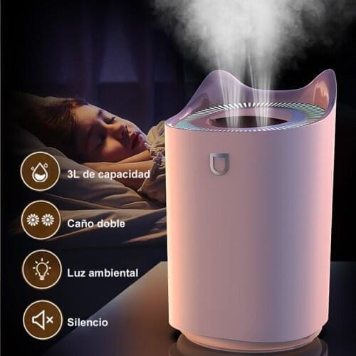 3L Humidifier Aroma Essential Oil Diffuser For Home Car Bedroom Office USB Fogger With LED Night Lamp High Quality