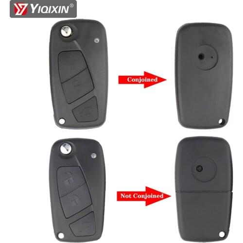 YIQIXIN 10PCS Flip Folding Remote Car Key Shell Case Cover For FIAT 500 Punto Evo Ducato Panda Stilo Doblo SIP22 Uncut Blade 3B
