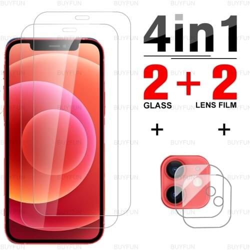 Screen Protector For iPhone 12 Mini full cover tempered glass for Iphone iphon 12 mini 11 pro max X XS XR 8 7 6 Plus lens film