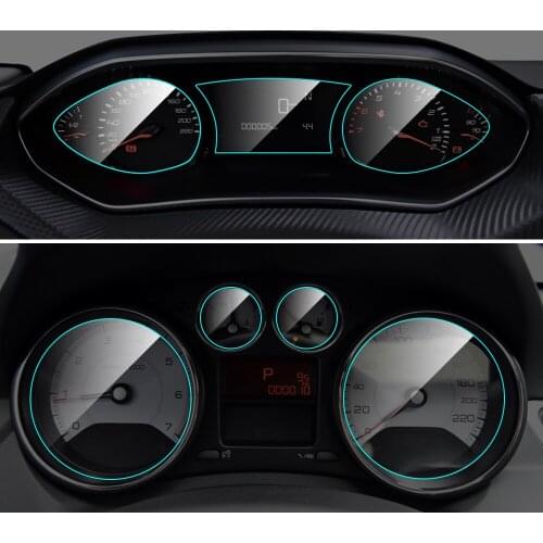 Car Instrument Panel Screen Protector TPU Film for Peugeot 308 Interior Dashboard Membrane Protective Film Auto Car Accessories