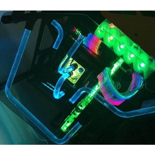 Bykski G1 / 4 "14mm / 16mm hard tube RGB, RBW accessories, water-cooled adapter, can synchronize the motherboard B-LTJT-X