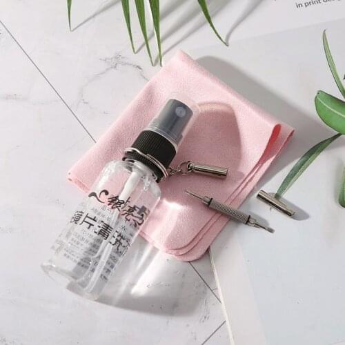1 1 Set Glasses Cleaner Repair Kit Cloth Cleaning Screwdriver Portable Screw Removal Tools Sunglasses Phone Screen Wipes Tackle