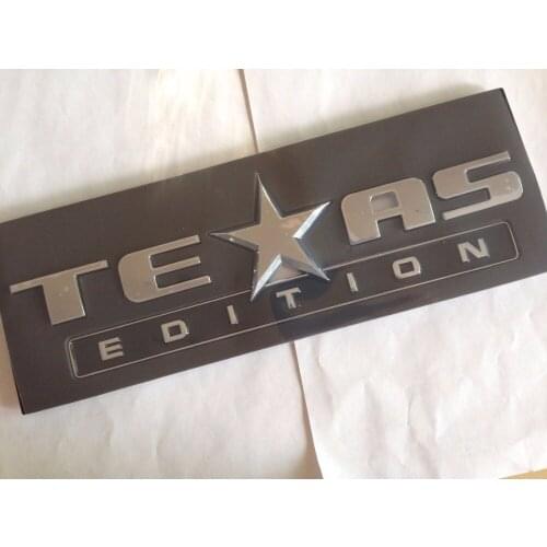 100 pcs Chrome TEXAS EDITION Emblem Badge Sticker for SILVERADO SIERRA TAHOE SUBURBAN