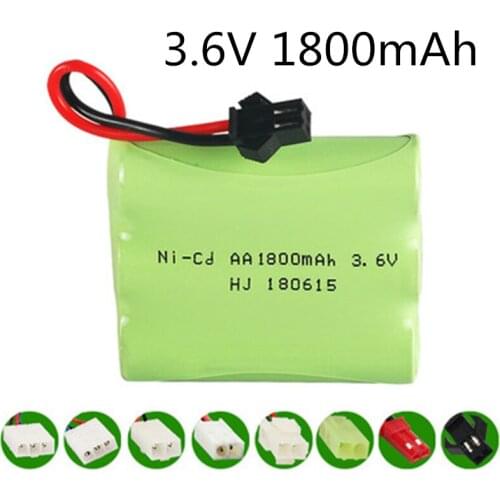 3.6V 1800mah AA NI-CD Battery M Battery Electric Toys Car Ship Robot Rechargeable AA 3.6v 1800 Mah Battery