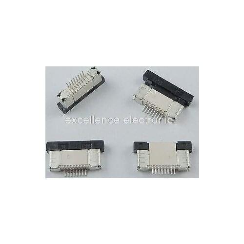 50Pcs FPC FFC 0.5mm Pitch 8 Pin Drawer Type Ribbon Flat Connector Bottom Contact for LCD screen interface of MP3/DVD/Phone