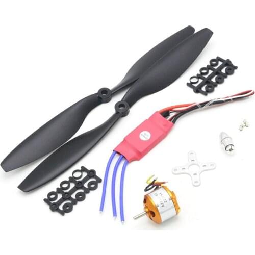 A2212 1000KV 2200 Brushless Outrunner Motor +SimonK 30A ESC+1045 Propeller(1 pair) Quad-Rotor Set for RC Aircraft Multicopter
