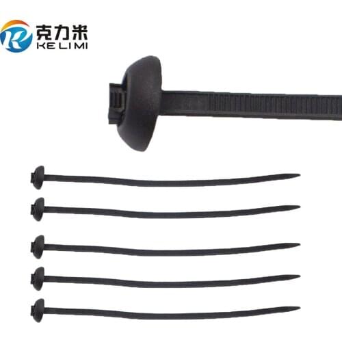 7.8x270mm Car Nylon Tie Wrap Cable Fixed Fasteners Clips Black Car Cable Fastening Zip Strap for cars 100pcs/lot