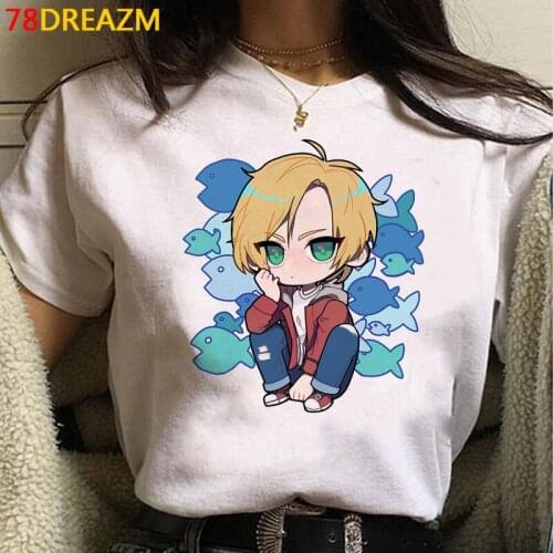 Banana Fish t shirt men casual vintage print kawaii couple clothes summer top t shirt couple clothes harajuku