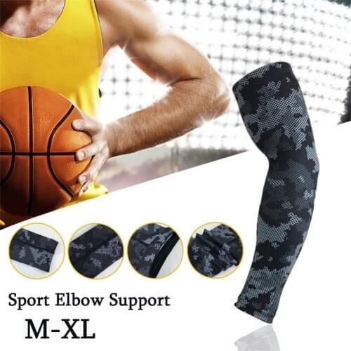 Running Basketball Armband Extended Sport Elbow Sleeve Pad Compression Arm Warmer Elbow Protector Brace Support for Men
