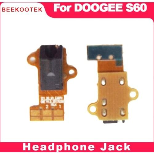 BEEKOOTEK Original New For Doogee S60 Headphone Jack Port Earphone FPC Flex Cable Repair Part Replacement