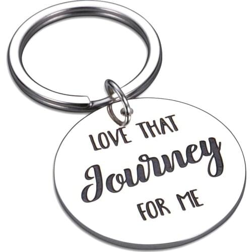 Best Friend Couple Keychain Gift Inspired Jewelry Keyring for Friendship Love That Journey For Me Christmas Wedding Presents