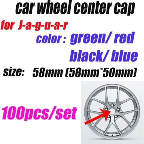 For XF XJ XJS XK S-TYPE X-TYPE OEM 100pcs ABS 58mm 5.8cm Auto Wheel Hub Cap Covers Car Rim Center Cap Emblem Free Shipping