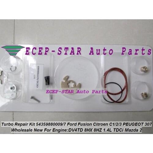 Turbo Repair Kit rebuild Kits KP35 09 54359880009 54359700009 54359710009 For Ford Fiesta For Peugeot 206 For Citroen C3 DV4TD