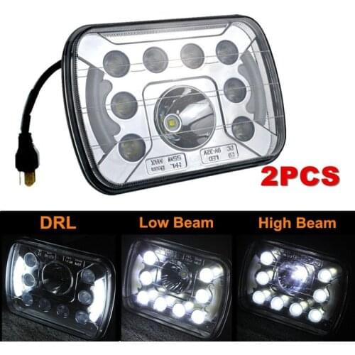 Pair of new 7x5 7x6 led headlight with Emark certification used for truck kneworth high low beam