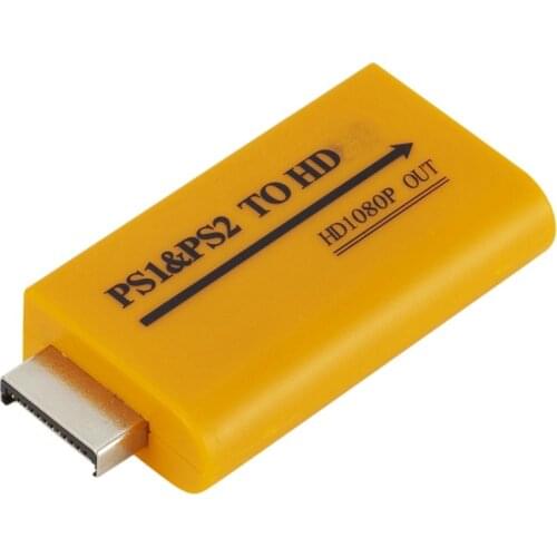 For Ps1/Ps2 to HDMI-Compatible Adapter Converter Upgrade to Hd 1080P Output for Game Hdtv Monitor Convert Video Audio