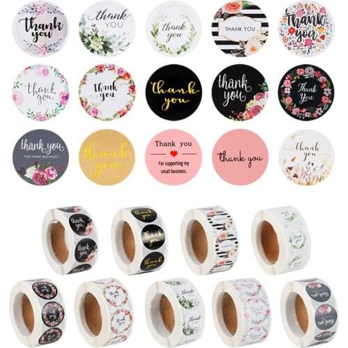 Gift Sealing Stickers 500pcs Thank You Love Design Diary Scrapbooking Stickers Festival Birthday Party Gift Decorations Labels