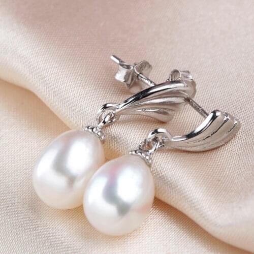 2020 New Arrival Natural Freshwater Pearl Dangle Earring For Women 925 Sterling Sliver Earrings Fashion Fine Jewelry Best Gift
