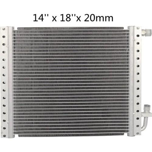 Universal Aluminium Air Conditioning Radiator Condenser 14'' x 18'' x 20mm for Car Truck Hot Rod Auto A/C Conditioner