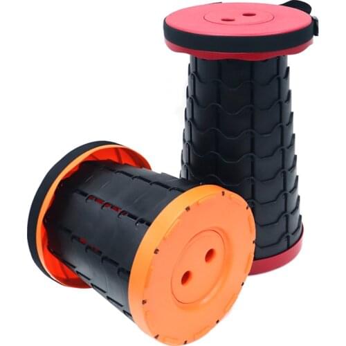 Retractable Round Folding Stools Portable Lightweight for Outdoor Traval Fishing