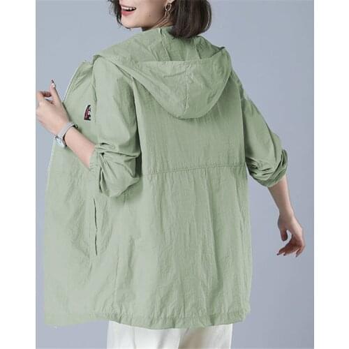 Sun-Proof Clothing Womens UV Summer New 2021 Anti-Ultraviolet All-Match Sun Protection Clothing Female Coat Jacket Hooded Top