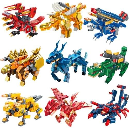 Animals Eagle Pig Cat Dog Bird Mouse Bear Monkey Fish Sets Model Building Diamond Mini Blocks Kid Toy Adult Bricks Birthday Gift