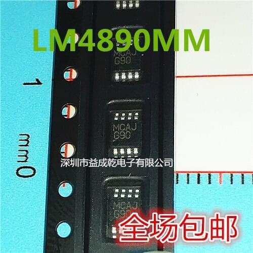 100% Original New In Stock LM4890MMX LM4890MM LM4890 MSOP8 1 (10pcs/lot)