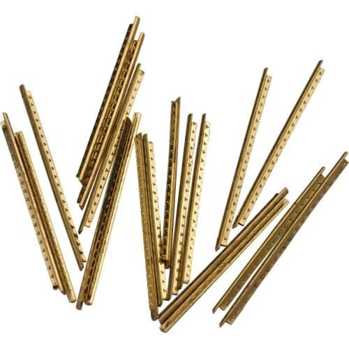 19pcs 2.2MM/20pcs 2.0mm Brass Guitar Fret Wire Fretwires for Classic Guitar Fingerboard For Guitar Bass Parts Accessories