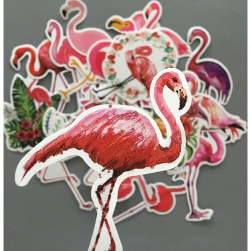 19Pcs Cute Kawaii Animal Flamingo Sticker Package Cartoon Decorative Stationery Sticker Scrapbooking DIY Diary Album 2019