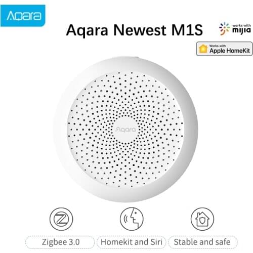 2021 Aqara Newest M1S RGB LED Night Light Hub Zigbee 3.0 Gateway,Mijia APP Remote Control Smart Home Works with Apple HomeKit