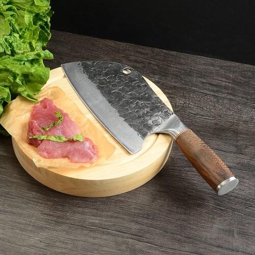 8 Inch Chef Knife Stainless Steel Hammered Kitchen Knives Cooking Slicer Cutting Knife Tool For Meat Vegetable Beef Kitchen Tool