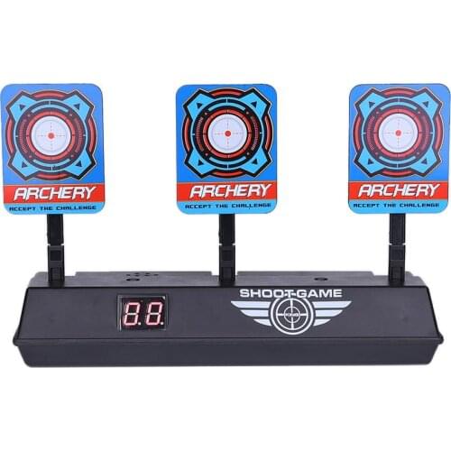 Scoring Auto Reset Electric Target for Nerf Toy Hollow Hole Foam Soft Bullet Kids Toy Gun Accessories