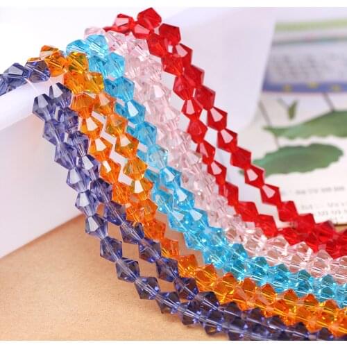 35Pcs/Lot Austria Crystal Bicone 8mm Charm Glass Loose Spacer Beads For Jewelry Beadswork Bracelet Making DIY Accessories