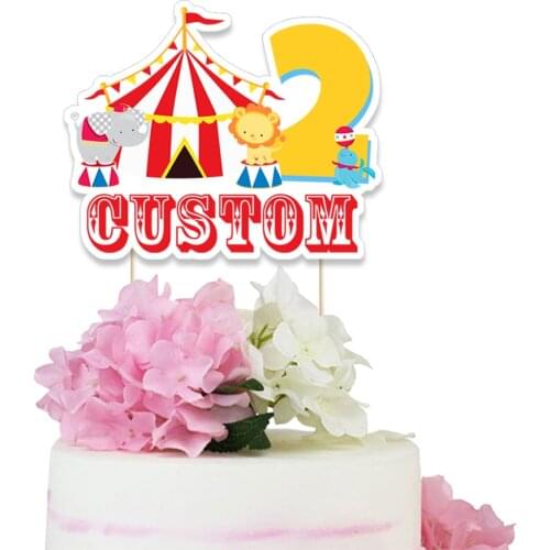 Circus Cake Topper Circus Centerpiece Circus Birthday Party Decorations Supplies Carnival Centerpieces Decoration