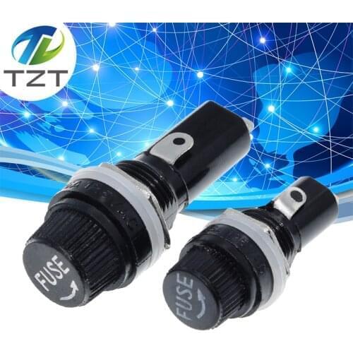 10Pcs 5*20mm 6*30mm Glass Fuse Holders 5x20 6x30 InsuranceTube Socket Fuse Holder For Insurance Panel Mount Fuse Holder