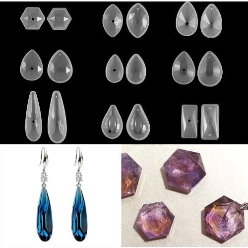 1pcs Silicon Casting Mold For UV Resin Necklace Pendant Epoxy Resin For DIY Jewelry Finding Making Tools Supplies Accessories