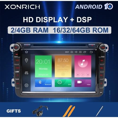IPSDSP 64GB 2 Din Android 10 AutoRadio GPS Navigation For Amarok Volksagen VW Passat B7 B6 golf 56 Skoda octavia 2PoloMultimedia