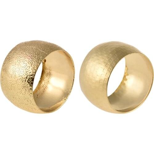 Chinese Napkin Buckle Metal Napkin Ring Model Room Napkin Buckle Cloth Circle Simple Modern Round