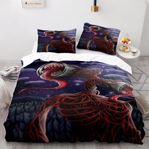 Siren Head Bedding Set Single Twin Full Queen King Size Siren Head Bed Set Childrens Kid Bedroom Duvetcover Sets 3D Print 011